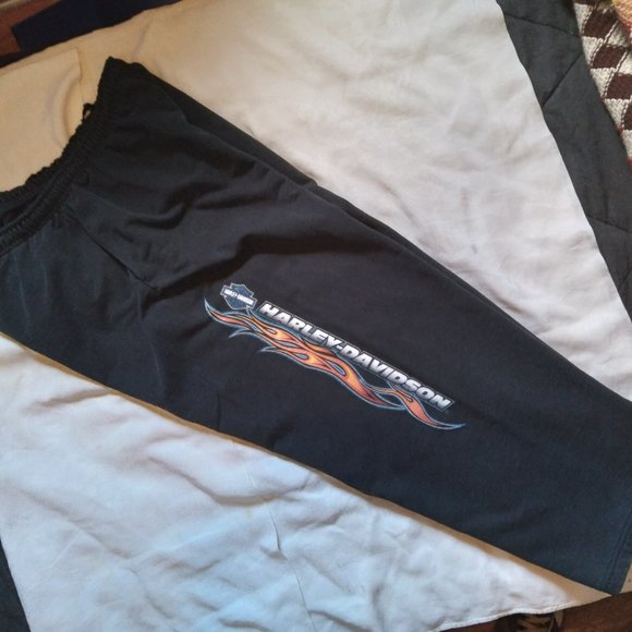 Harley-Davidson | Pants | Vintage Harley Davidson Flame Logo Sweatpants | Poshmark